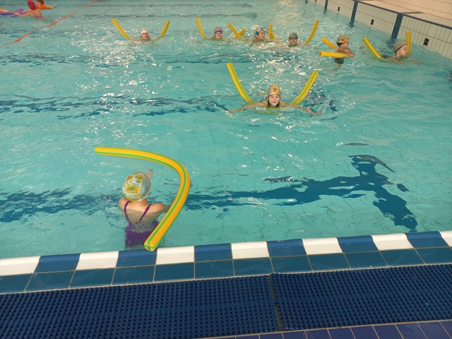 Děti na plaveckým výcviku